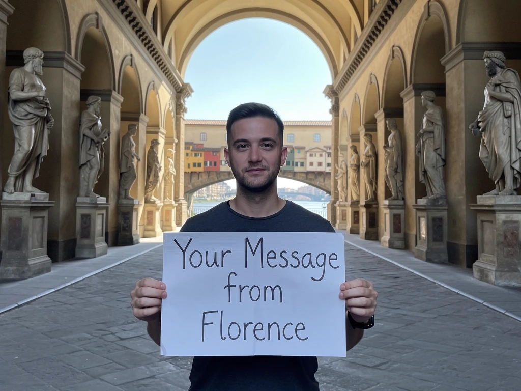 Uffizi Courtyard in Florence