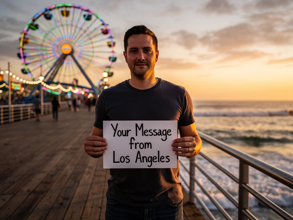 Santa Monica Pier at sunset