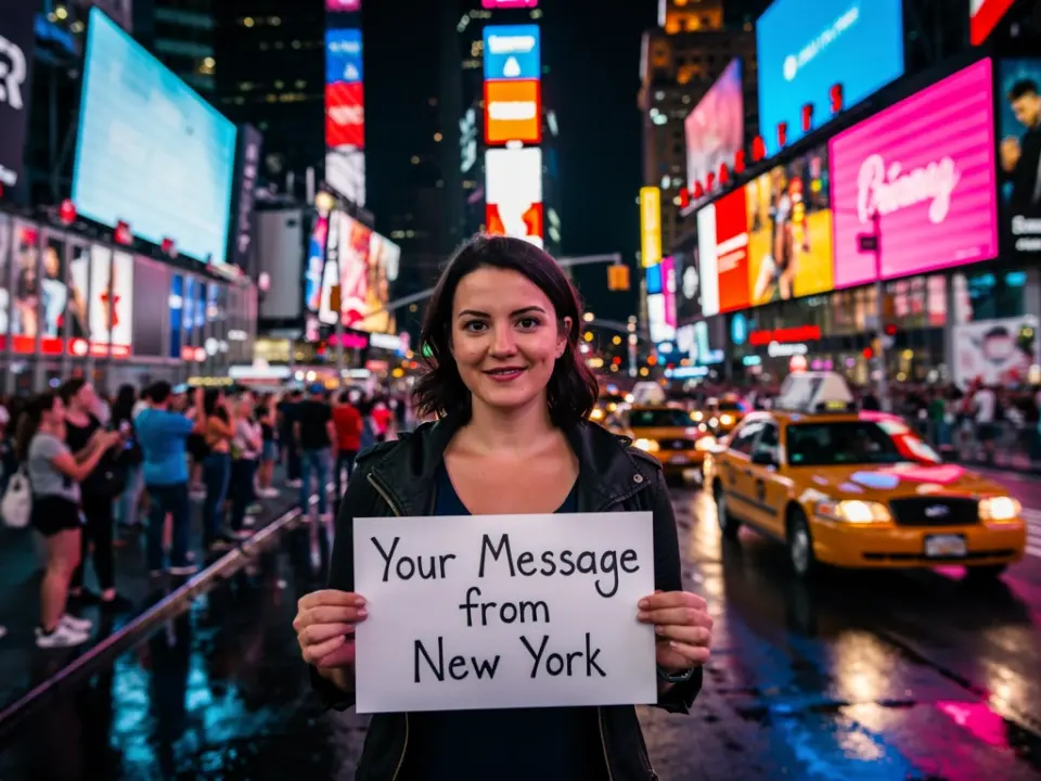 New York for personalized video messages